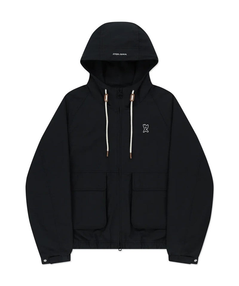 【WE ARE】Korean wacky Willy windproof hooded jacket WA2501JK11