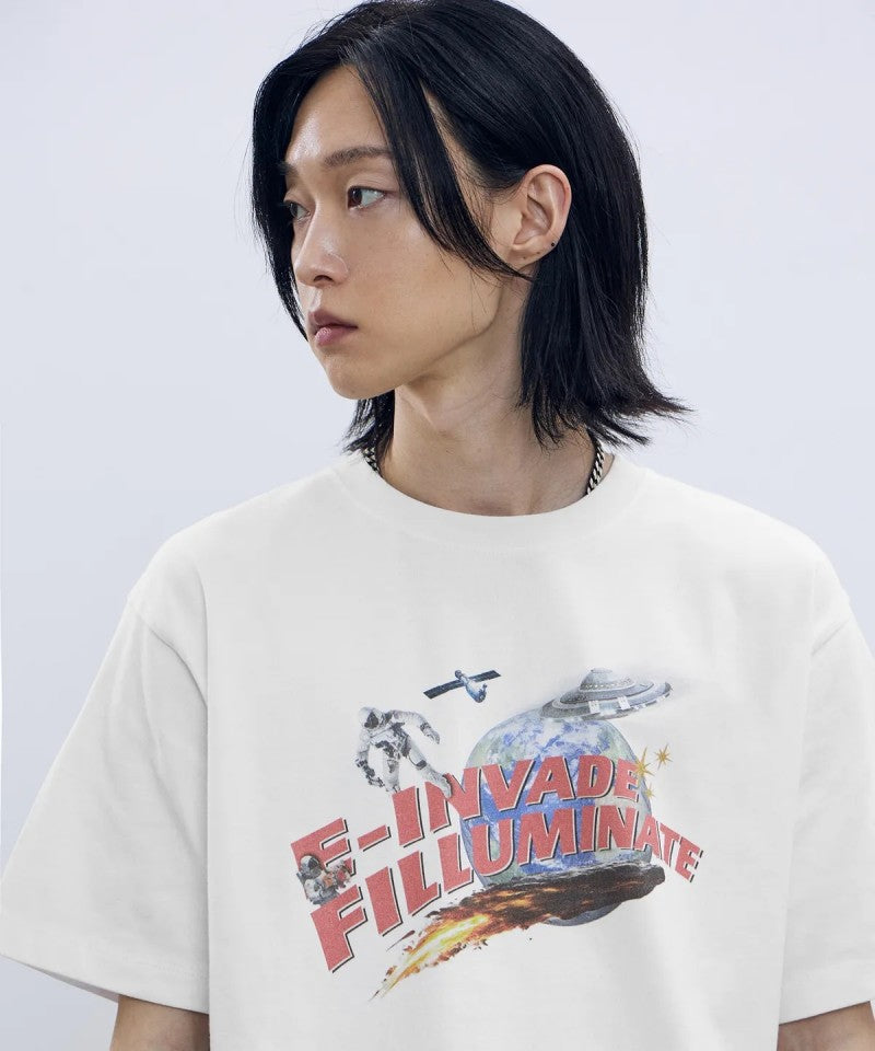 【WE ARE】韓國FILLUMINATE 飛碟短袖T恤FBEUUTS157