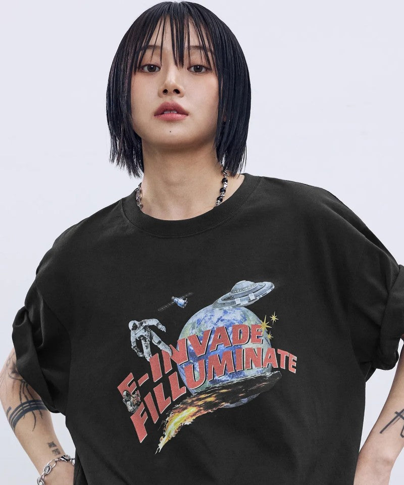 【WE ARE】韓國FILLUMINATE 飛碟短袖T恤FBEUUTS157