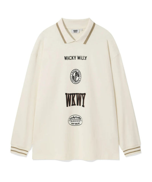 【WE ARE】韓國wacky Willy 翻領大學T WA2503LT15