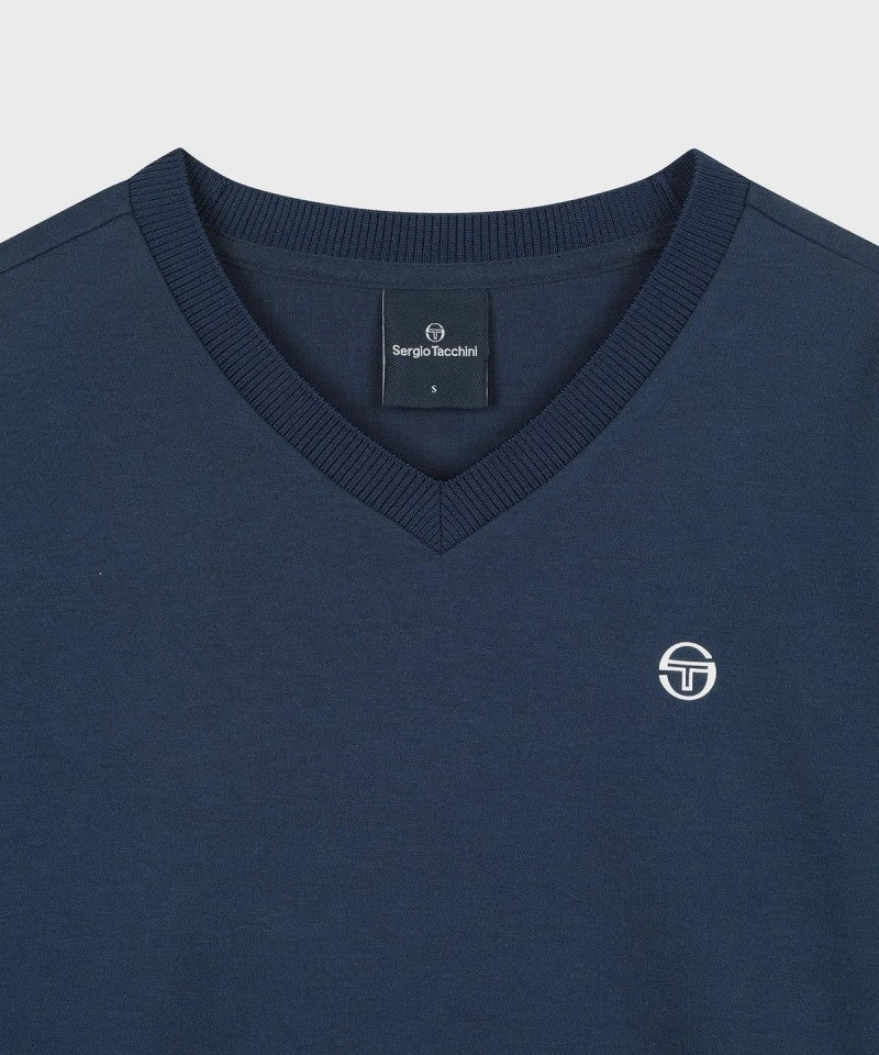 【WE ARE】韓國SERGIO TACCHINI小V領微短版大學T TWMT15164