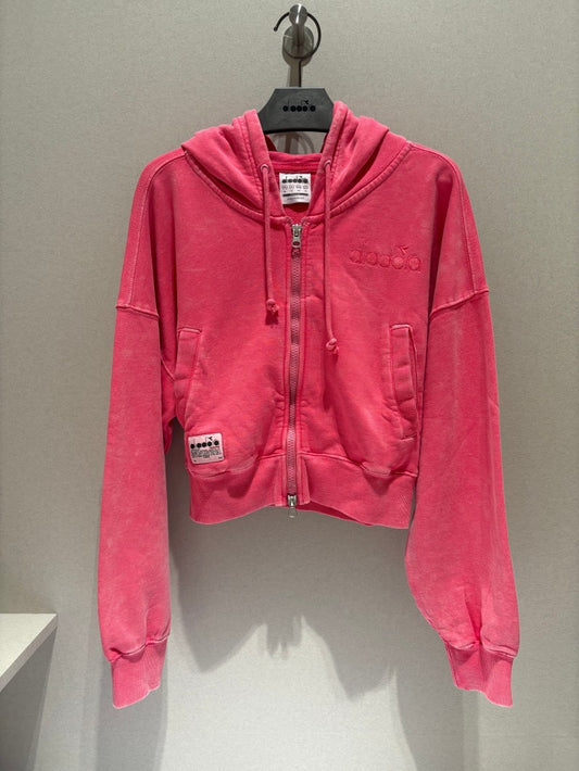 女款【WE ARE】韓國Diadora休閒連帽拉鏈外套D5322LFT57