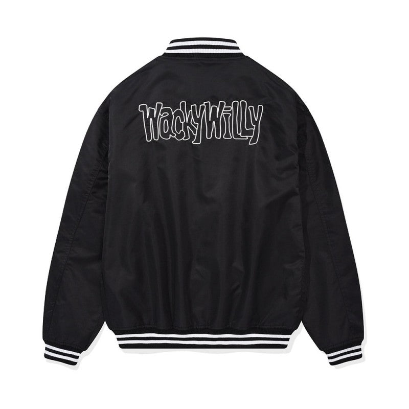 【WE ARE】Korean wacky Willy baseball jacket WA2501JK12