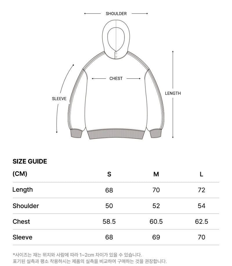 男女同款【WE ARE】韓國FILLUMINATE做舊連帽大學T衛衣FBEFUTH002