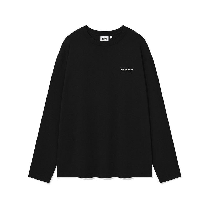 【WE ARE】韓國wacky Willy小標長袖T恤 WA2503LT01