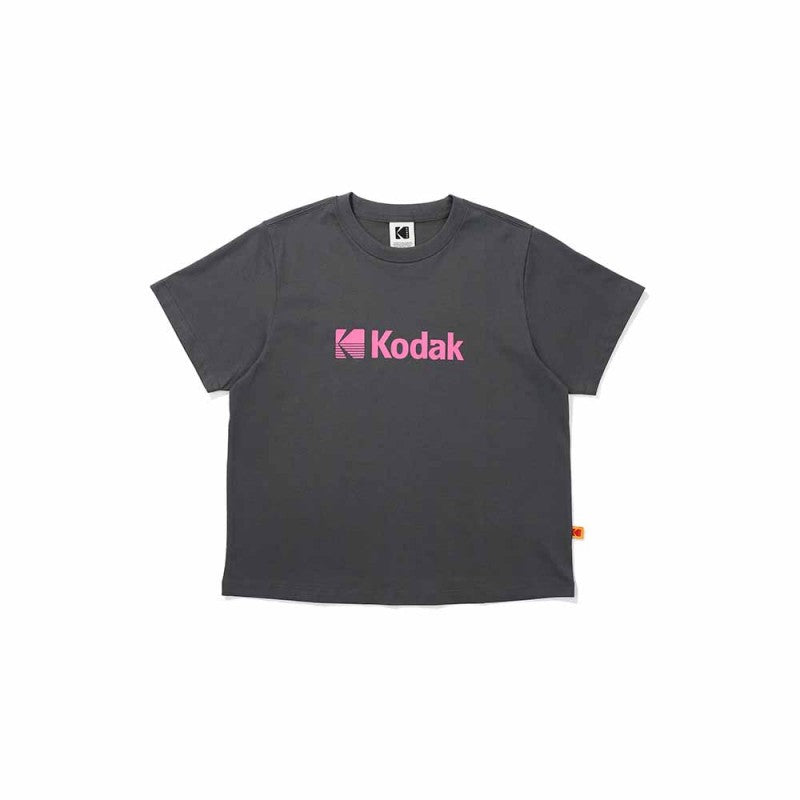 【WE ARE】Korea โกดัก Big Logo Askin Short Sleeve T-shirt Woman K5222ERS26