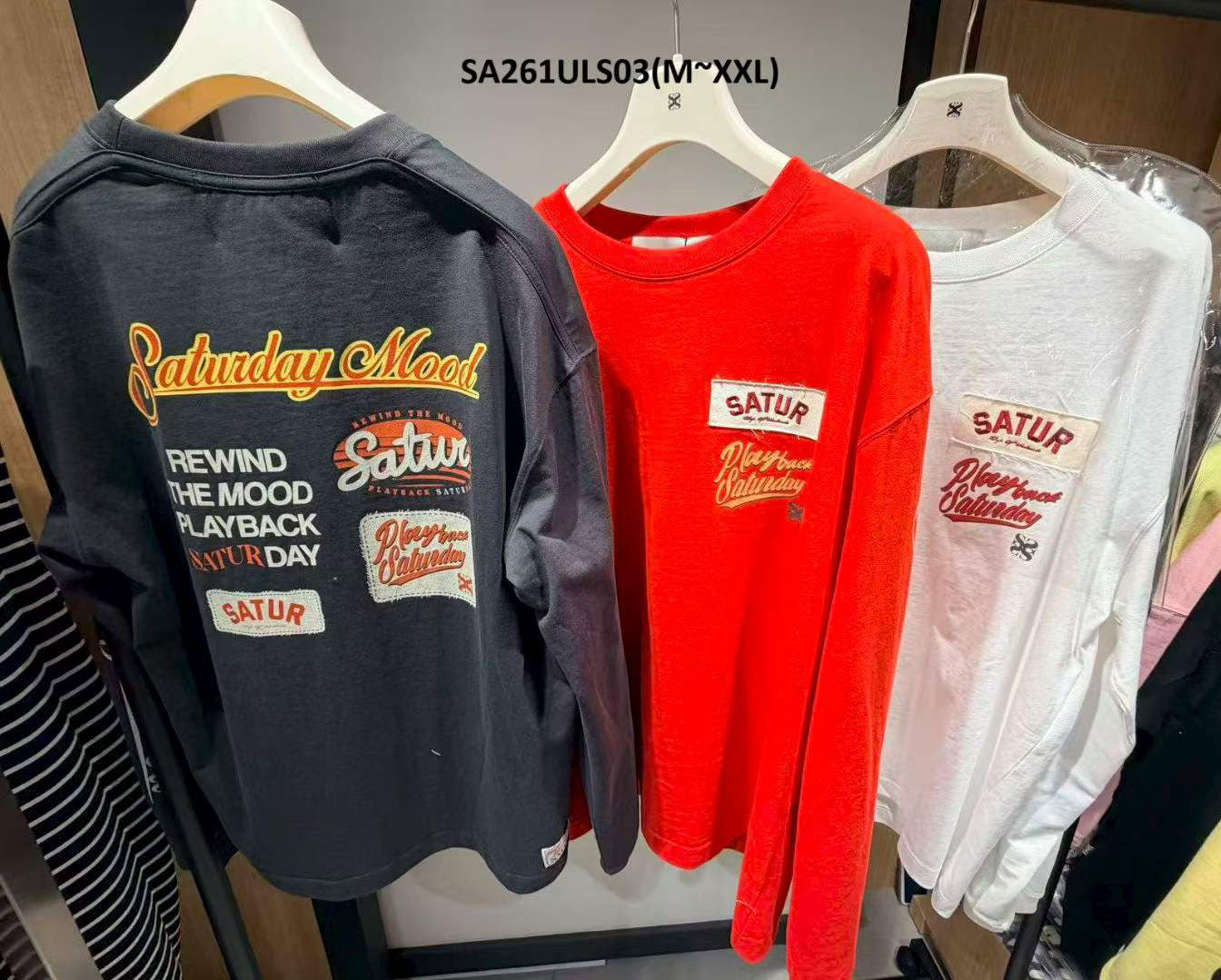 男款【WE ARE】韓國Satur休閒長袖T恤SA261ULS03