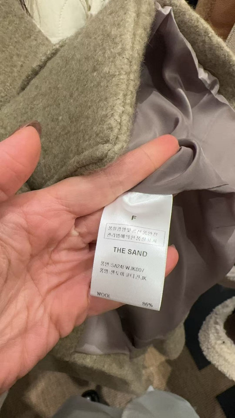 大茜選品【WE ARE】韓國東大門TD V領 86%羊毛西外 SA24FWJK007