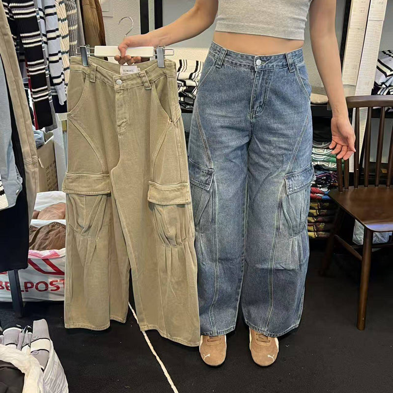 大茜選品【WE ARE】韓國 牛仔工裝褲 20251026-18