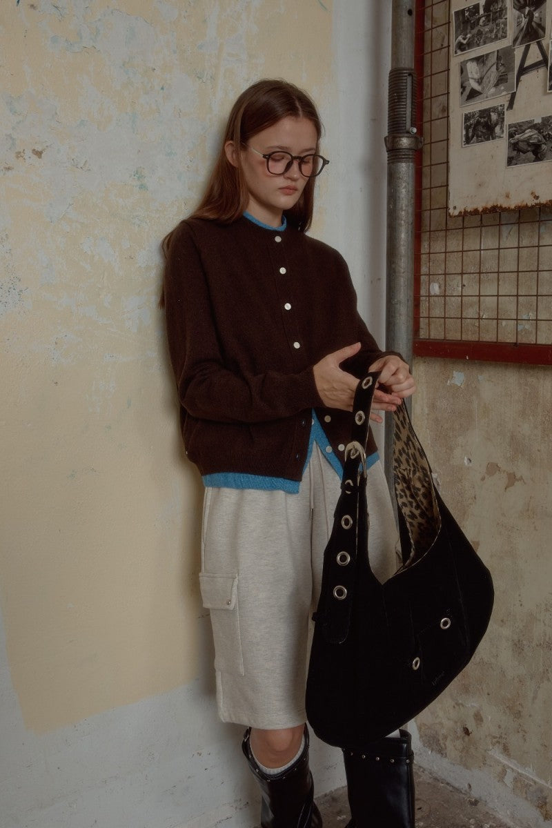 【WE ARE】韓國Leterie時尚單肩包BUCKLEREVERSIBLESHOULDERBAG