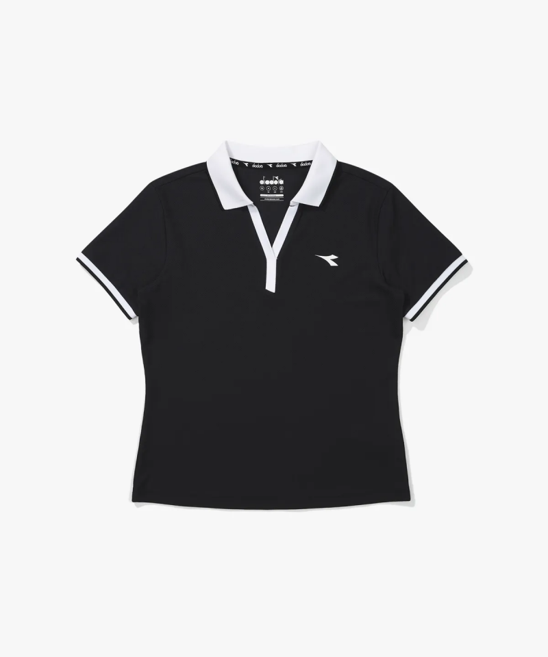 女款【WE ARE】韓國Diadora Coolskin網球領短袖T恤D5222TTS50