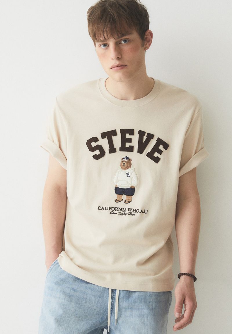 【WE ARE】Korea WHO.AU purchasing casual T-shirt WHRAE3794U