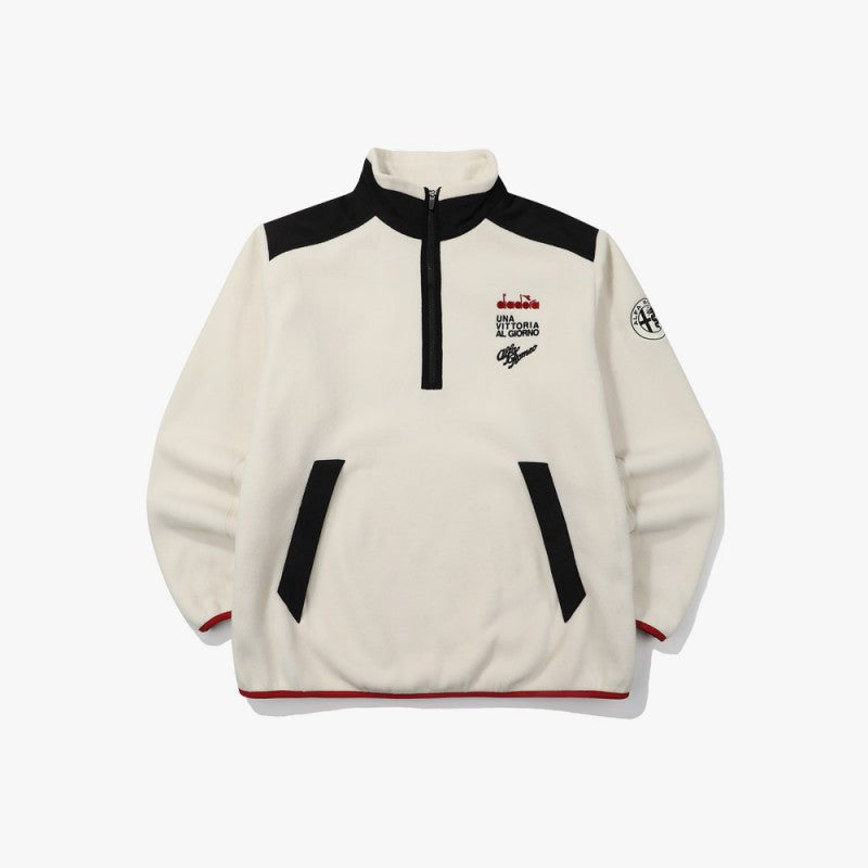 【WE ARE】Korea Diadora Half Zipper University T D4421LFS99