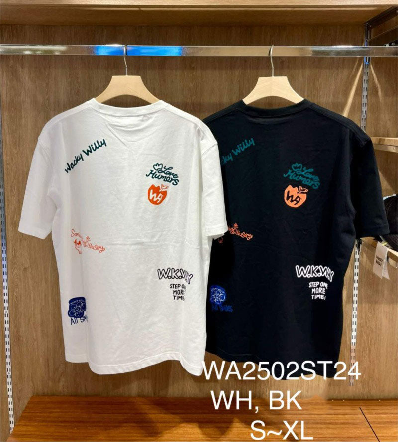 【WE ARE】韓國wacky Willy休閒短袖T恤WA2502ST24