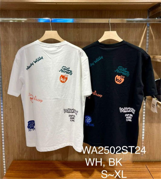 【WE ARE】韓國wacky Willy休閒短袖T恤WA2502ST24
