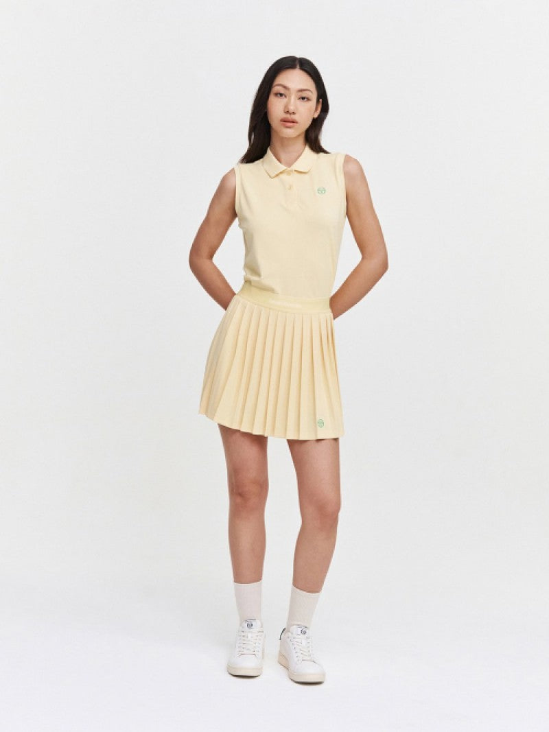 女款【WE ARE】韓國SERGIO TACCHINI Polo領無袖T恤TWPQ11043