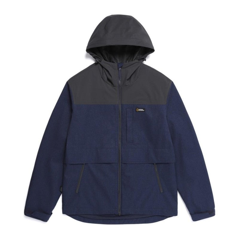 【WE ARE】韓國國家地理 雙層拼色防風連帽外套N253UJP011