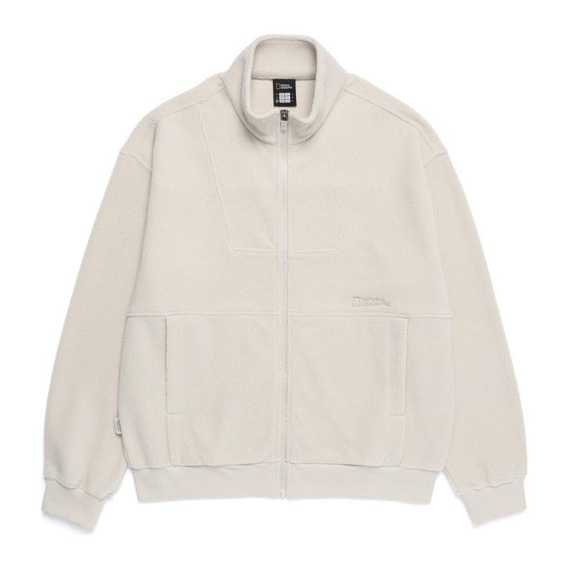 中性款【WE ARE】韓國國家地理 絨毛立領拉鏈外套N254UFT060