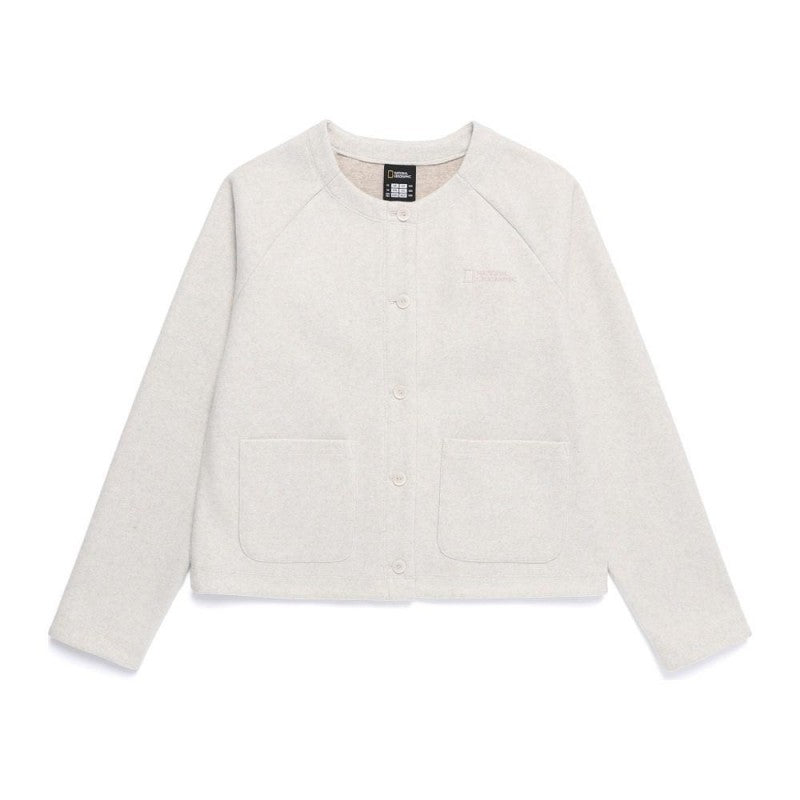 女款【WE ARE】韓國國家地理 毛呢圓領外套 N254WFT210