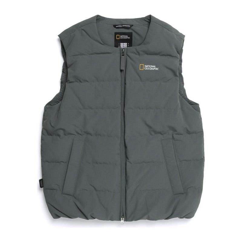 男女同款【WE ARE】韓國國家地理 輕量圓領鵝絨羽絨背心 N254UDV020