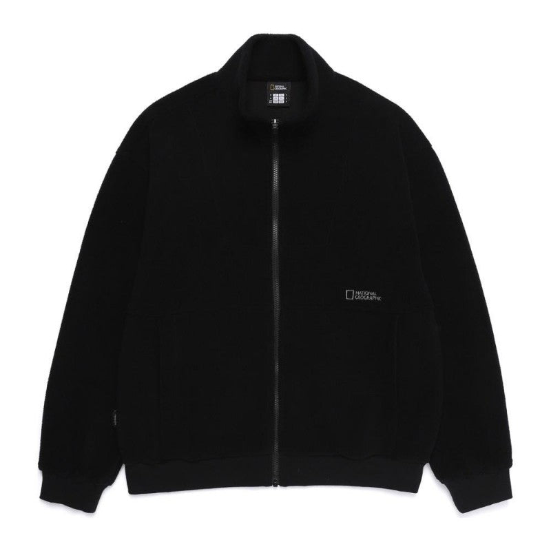中性款【WE ARE】韓國國家地理 絨毛立領拉鏈外套N254UFT060