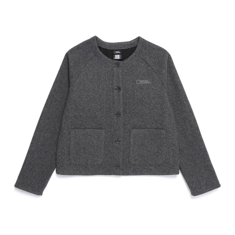 女款【WE ARE】韓國國家地理 毛呢圓領外套 N254WFT210