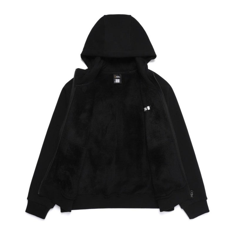 女款【WE ARE】韓國國家地理加絨拉鏈連帽外套N254WFT040