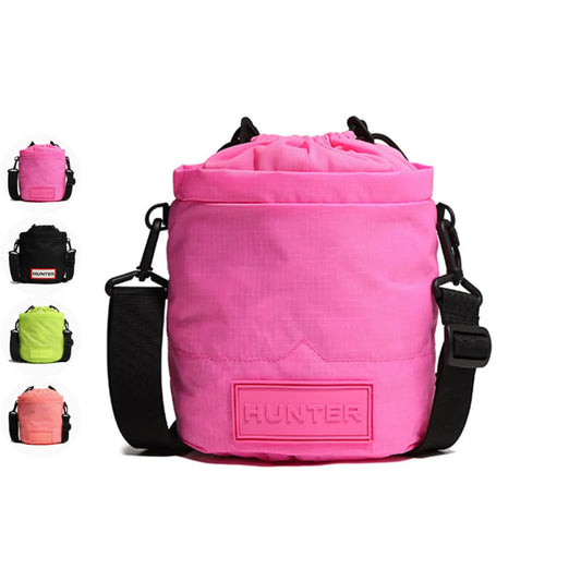 【WE ARE】韓國HUNTER尼龍防水輕便單肩斜挎水桶包UBX3602NRS