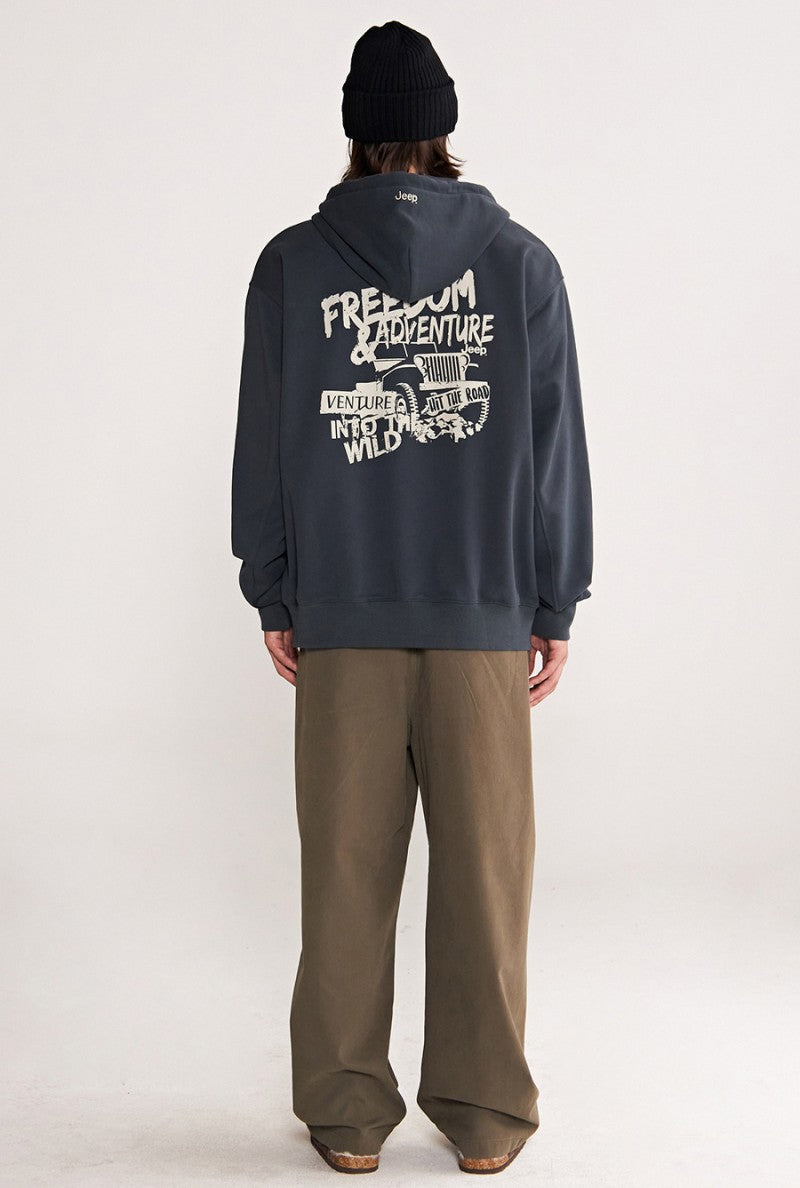 男女同款【WE ARE】韓國JEEP連帽拉鏈外套JP5TZU013