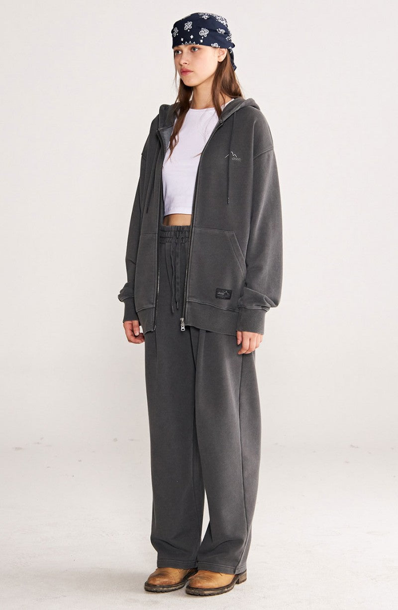 【WE ARE】韓國JEEP 刷舊雙拉鏈連帽外套 JQ5TZU612