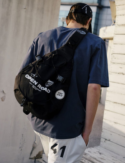 【WE ARE】韓國JEEP休閒單肩斜挎包JQ5GAU001