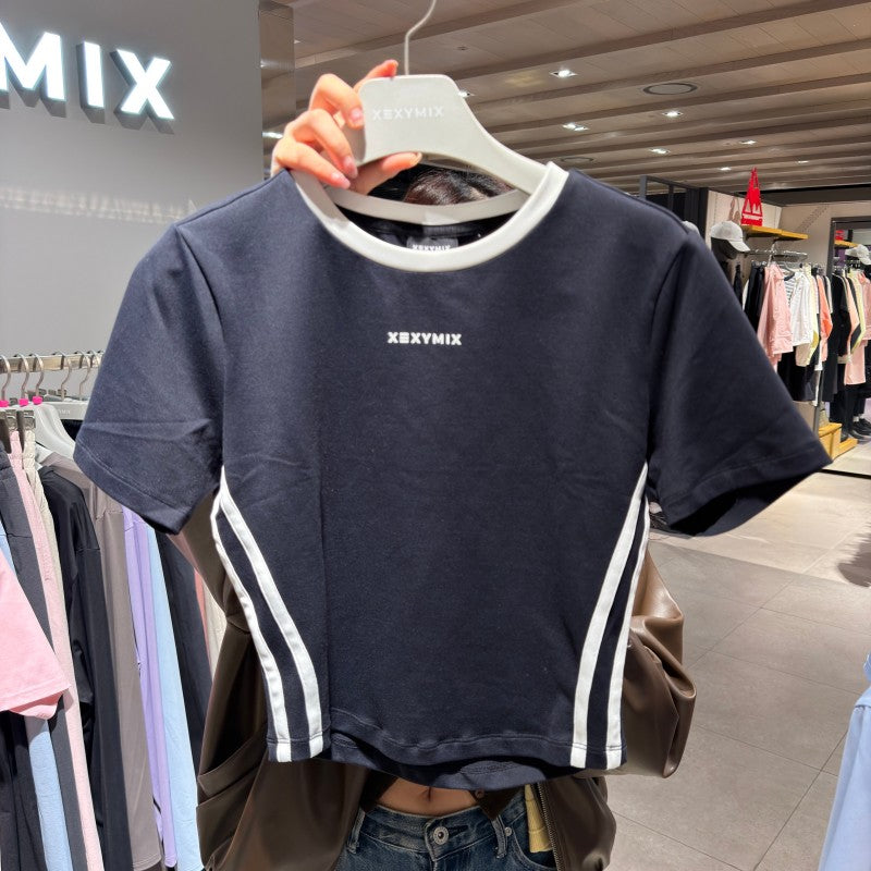 【WE ARE】韓國Xexymix 撞色馬甲線短袖T恤 XFL2TS1111