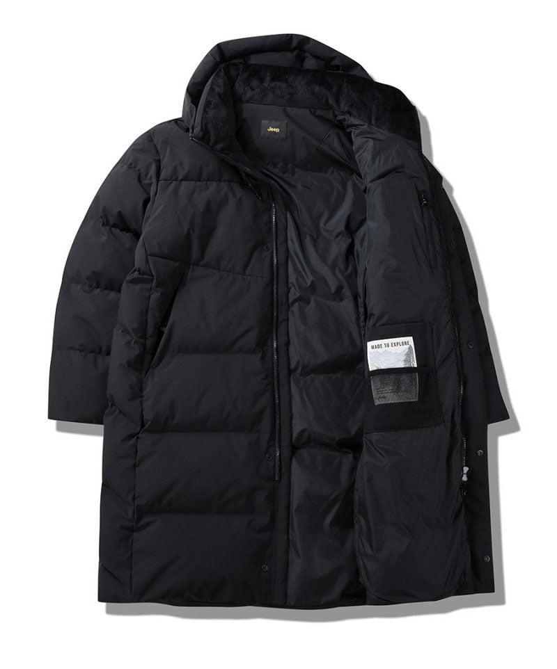 【WE ARE】韓國JEEP休閒連帽長款羽絨服JP4JPU415
