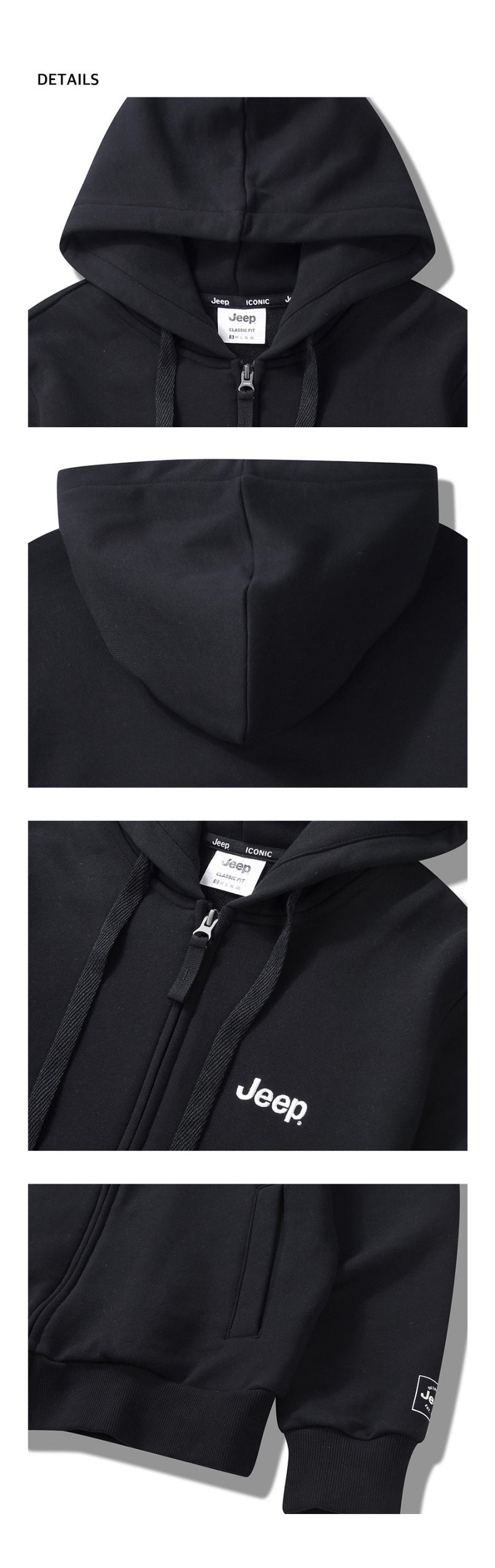 男女同款【WE ARE】韓國JEEP連帽拉鏈外套JQ1TZU002