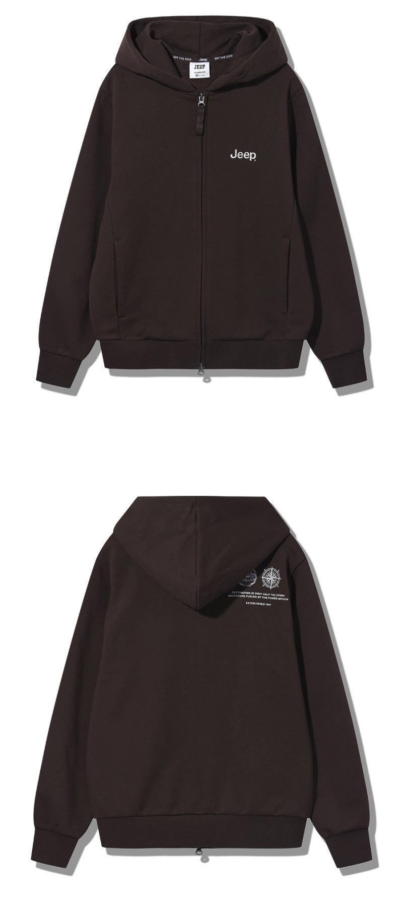 男女同款【WE ARE】韓國JEEP連帽拉鏈外套JQ3TZU001