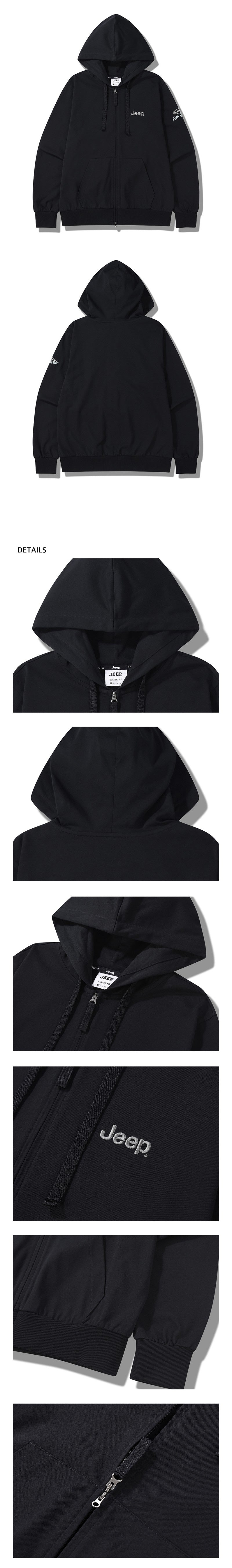 男女同款【WE ARE】韓國JEEP連帽拉鏈外套JQ3TZU099