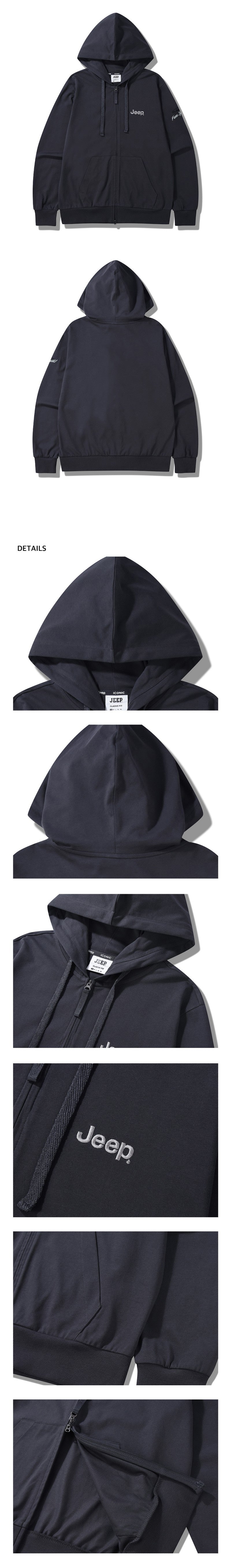 男女同款【WE ARE】韓國JEEP連帽拉鏈外套JQ3TZU099