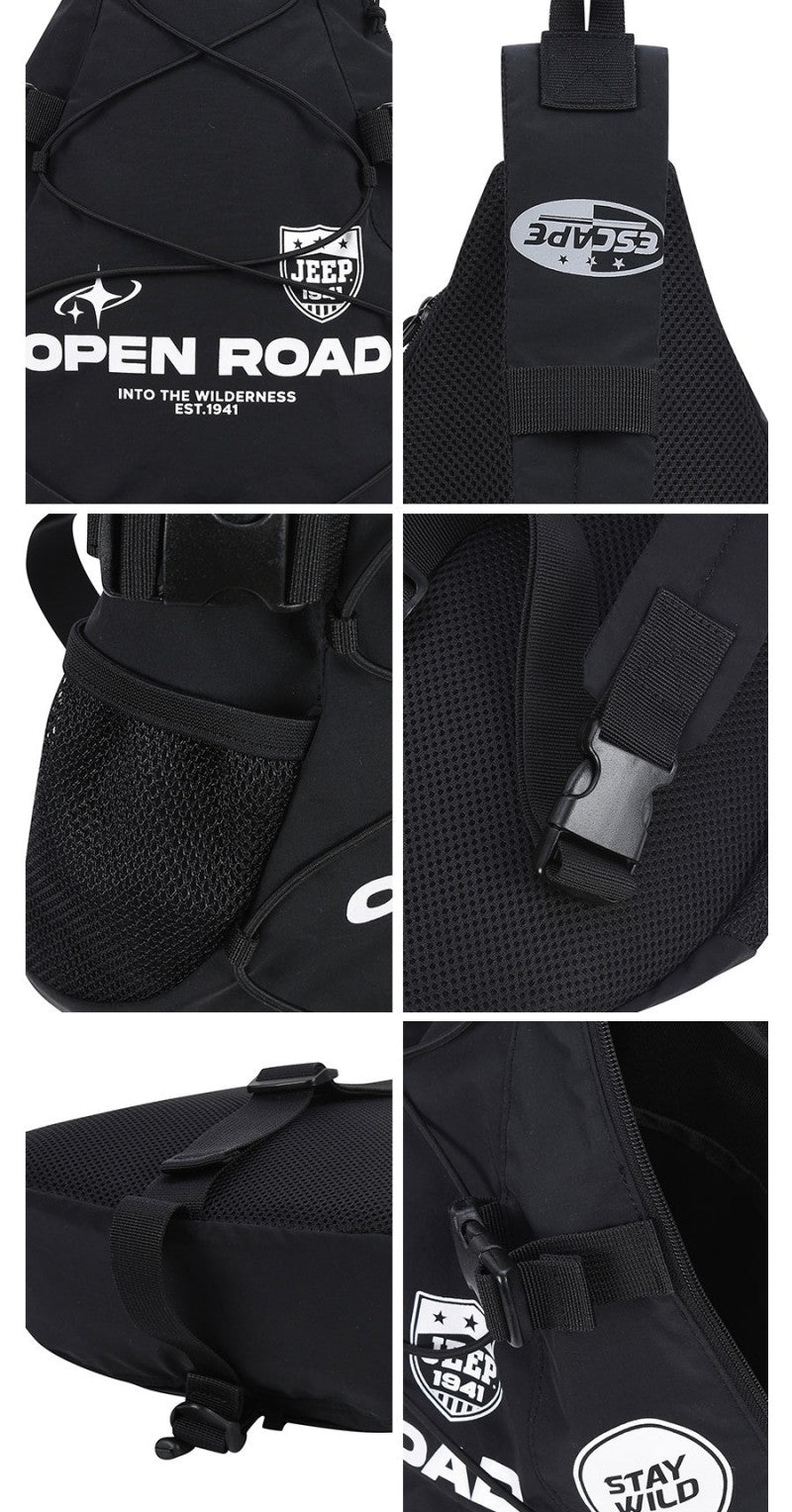 【WE ARE】韓國JEEP休閒單肩斜挎包JQ5GAU001