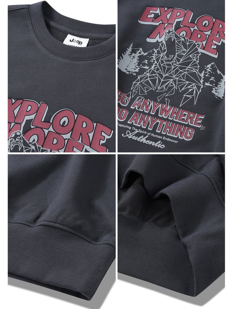 【WE ARE】韓國JEEP休閒圓領大學T衛衣JQ5TSU816