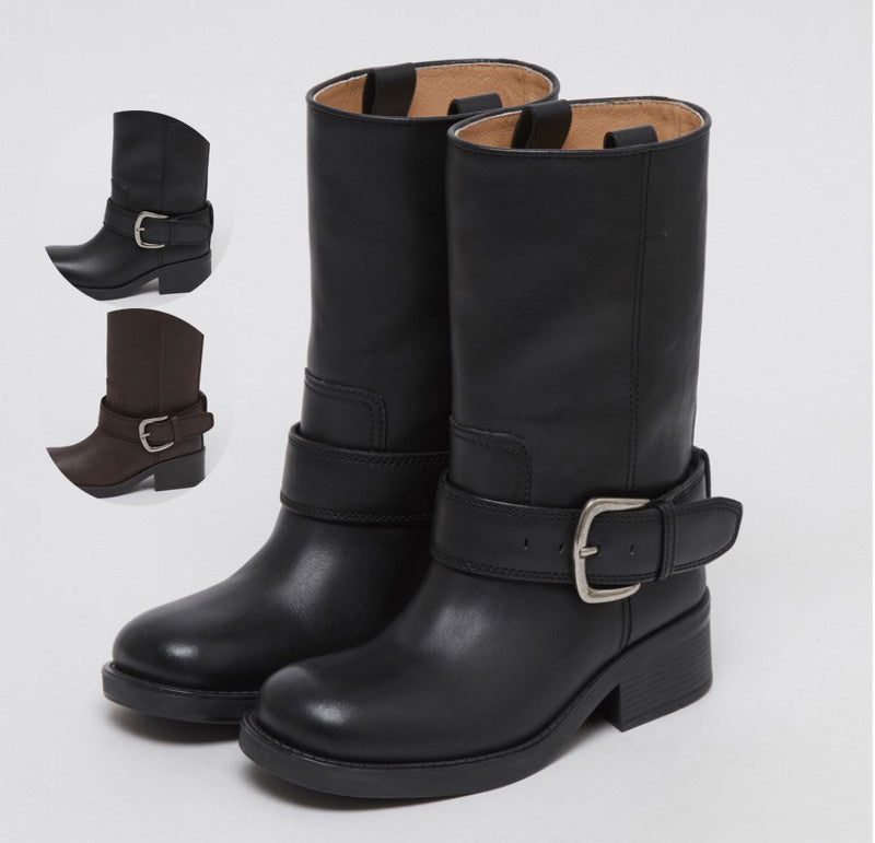 【WE ARE】韓國Archivepke Buckle boots靴子OK3BX25003