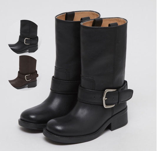 【WE ARE】韓國Archivepke Buckle boots靴子OK3BX25003