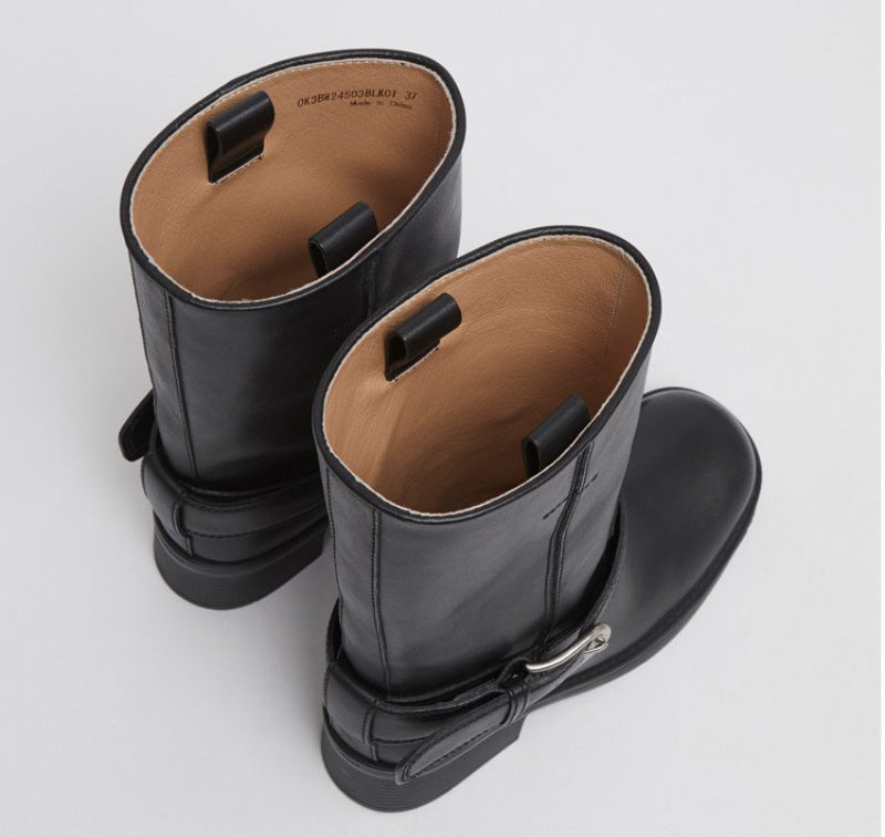 【WE ARE】韓國Archivepke Buckle boots靴子OK3BX25003