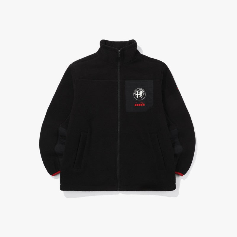 【WE ARE】Korea Diadora Suede Stand Collar Jacket D4421LFJ99