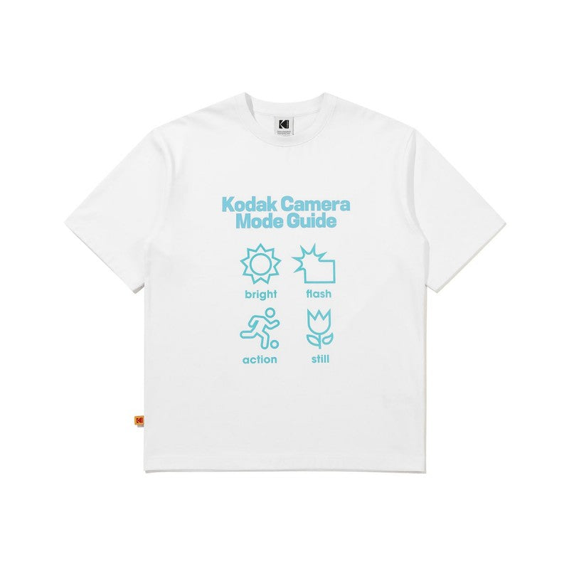 【樣品優惠現貨】【WE ARE】韓國KODAK柯達（偏後、有透氣網孔）相機icon圖案短袖T恤K6223RRS58