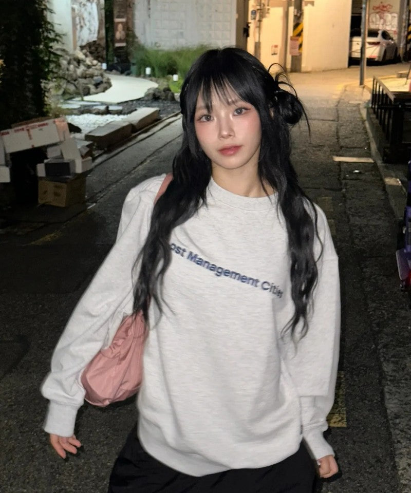 【WE ARE】韓國LMC 刺繡logo大學T 0LM46CSW111