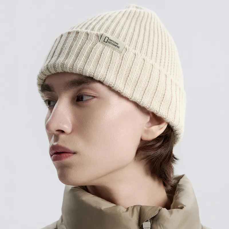 【WE ARE】韓國國家地理logo針織毛帽N253AHA080