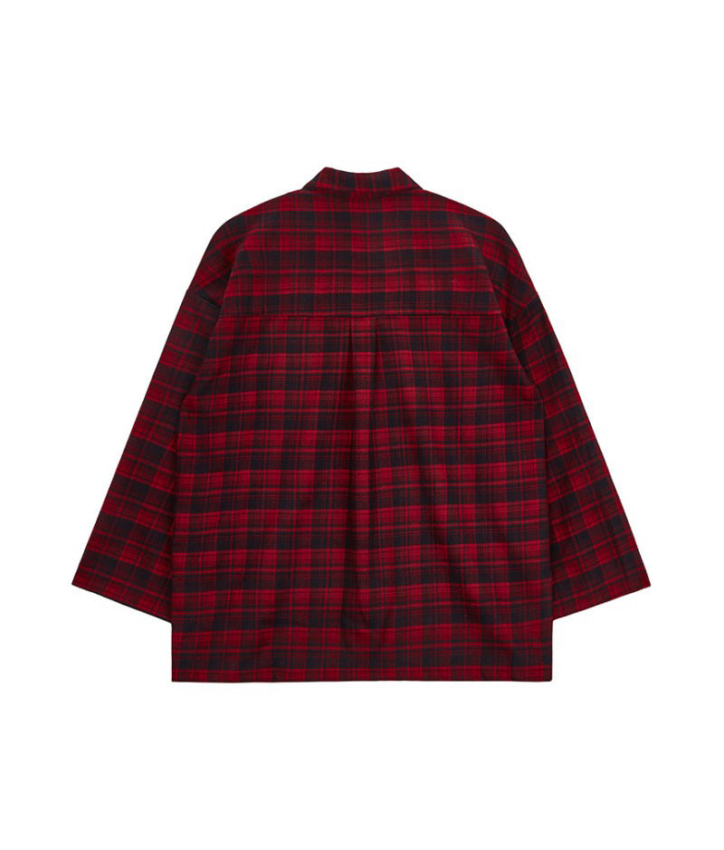 黑五限時折扣【WE ARE】韓國DONTBELATE休閒格子睡衣套裝20251031-4