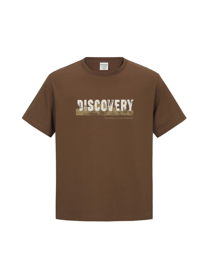 【WE ARE】韓國Discovery 拓印logo短袖T恤 DXRS35054