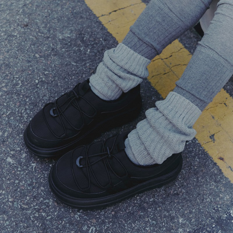 女款【WE ARE】韓國reebok 抽繩尼龍加絨麵包鞋RESO5FW2W