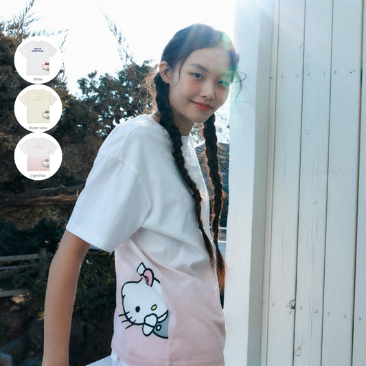 聯名款【WE ARE】韓國Snow Peak X Hello Kitty短袖T恤S25MWFTS83